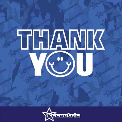Thank You Decal Vinyl Sticker