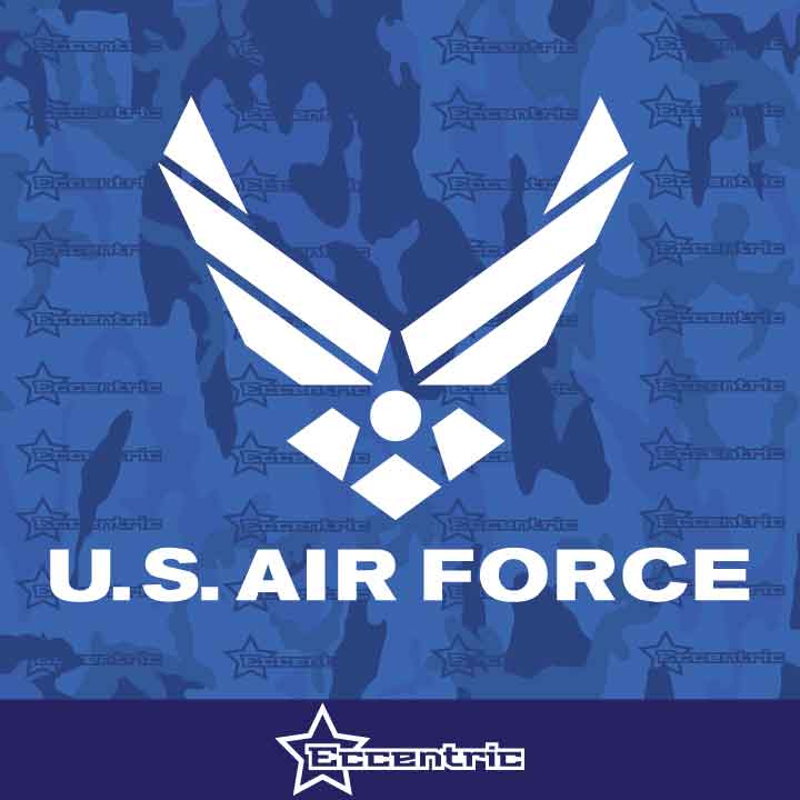 U.S. Air Force Logo Decal Truck Car Military Sticker Laptop Window Vinyl