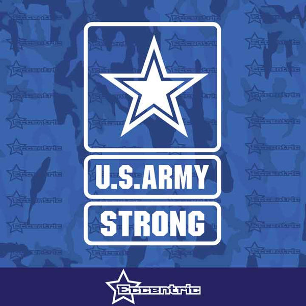 U.S. Army Strong Decal Military Sticker Laptop Truck American Car Window Vinyl