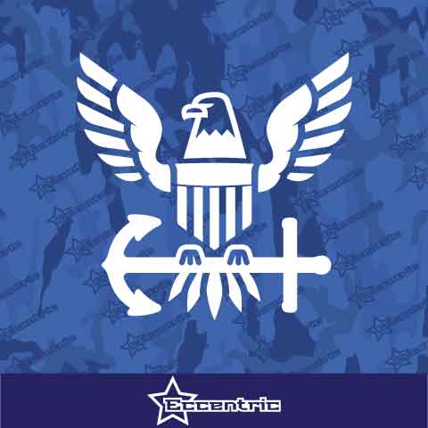 U.S. Navy Eagle & Anchor Decal Vinyl Sticker