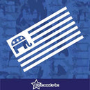 USA Republican Flag Decal Presidential Election Sticker Car Truck Window Vinyl