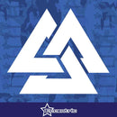 Valknut Fallen Warrior Decal Military Soldier Sticker Laptop Truck Car Window Vinyl