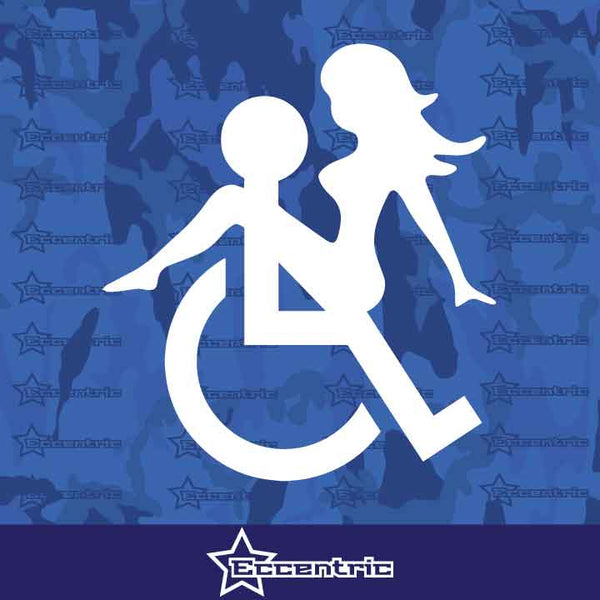 Wheelchair Sex - Decal Disabled Handicap Sticker Funny Car Truck Parking