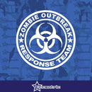 Zombie Outbreak Response Team - Vinyl Truck Decal Funny Car Sticker Death