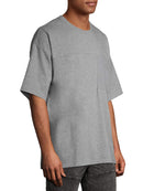 No Boundaries Men's Medium Heather Grey Short Sleeve Pocket Tee