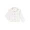 Wonder Nation Baby Girls' Vivid White Knit Ruffle Denim Jacket