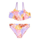 Wonder Nation Girls Lavender Sky Lush Leaf 2-Piece Bikini Swimsuit