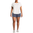 Terra and Sky Women's Plus Size Slate Grey Pull On Knit Shorts