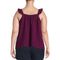 Terra & Sky Women's Plus Size Purple Oxford Ruffle Strap Tank Top