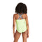Justice Girls Electric Lime 1 Piece Multi Straps Swimsuit