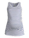 Time And Tru Women's Blue Stripe Maternity Tank Top