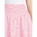 Madden NYC Juniors' Begonia Pink Smocked Mini Skirt