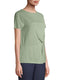 Time and Tru Terrace Green Women's Twist Front Sandwash T-Shirt