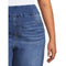 Terra & Sky Women’s Plus Size Dark Medium Wash Pull On Bermuda Shorts