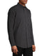George Men's Black Combo Long Sleeve Stretch Poplin Shirt