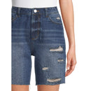 No Boundaries Juniors’ Dark Wash 90's Boyfriend Shorts