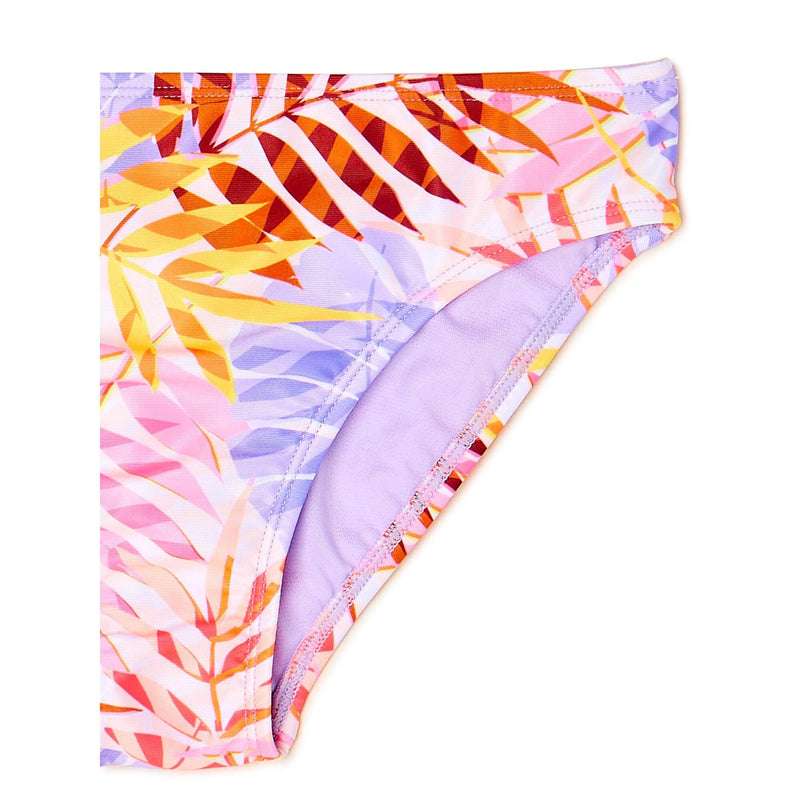 Wonder Nation Girls Lavender Sky Lush Leaf 2-Piece Bikini Swimsuit