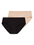 Maternity Secret Treasures Black Soot / Fawn Beige Underbelly Panty, 2-Pack