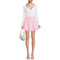 Madden NYC Juniors' Begonia Pink Smocked Mini Skirt