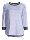 Secret Treasures Essentials Blue Birch Women's Long Sleeve Confetti Sleep Shirt