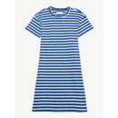 Free Assembly Girls Worn Cobalt Stripe Rib Knit T-Shirt Dress with Open Back Detail