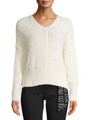 Time and Tru Women's Tape Yarn Pullover Sweater