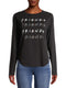 Friends For Ladies Young Adult Black LS Top