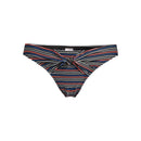 No Boundaries Juniors Multicolor Lurex Rib Knit High Waisted Bikini Bottoms