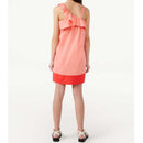 Free Assembly Girls Shell Pink Babydoll Dress with Asymmetric Neckline