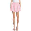 Madden NYC Juniors' Begonia Pink Smocked Mini Skirt