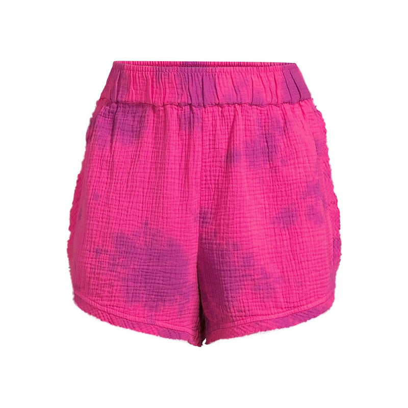Time and Tru Women's Berry Fun Tie Dye Shorts