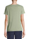Time and Tru Terrace Green Women's Twist Front Sandwash T-Shirt