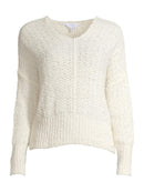 Time and Tru Women's Tape Yarn Pullover Sweater
