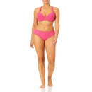 Time and Tru Women's Plus Size Shocking Pink Solid Popcorn Texture Bikini Top