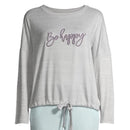 Secret Treasures Platinum Silver Heather Women's Tie Front Sleep Top